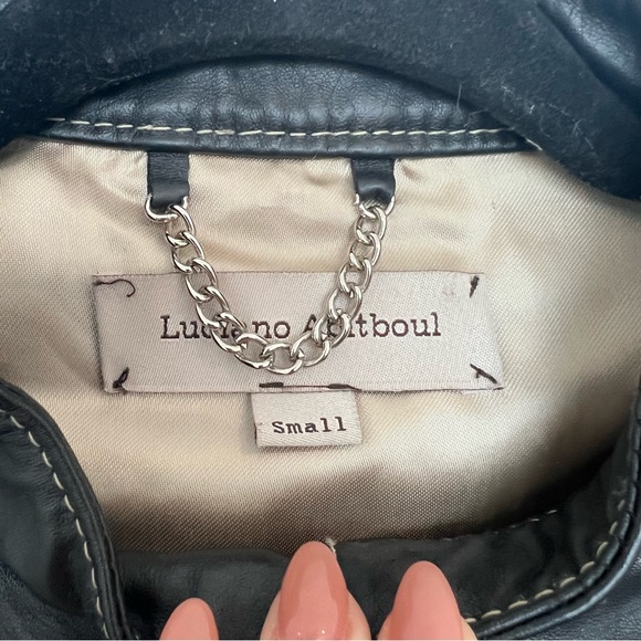 Luciano Abitboul Genuine Leather & Knit Jacket - Picture 5 of 5